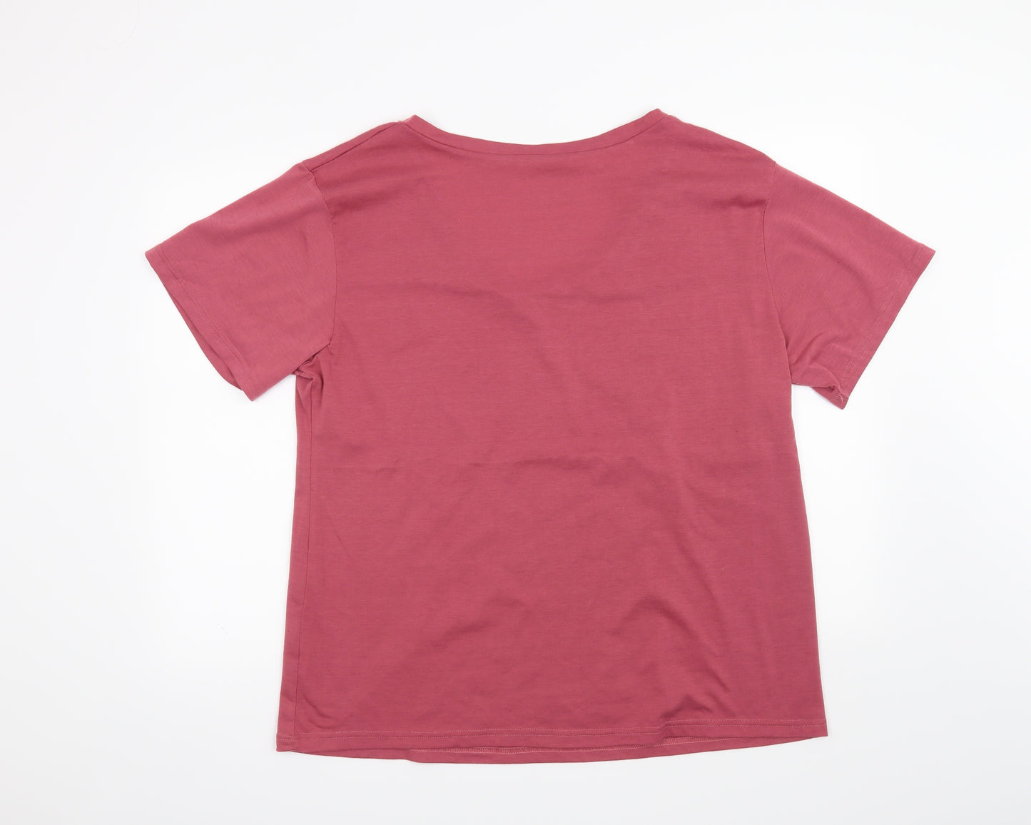Preworn Womens Pink   Basic T-Shirt Size 2XL