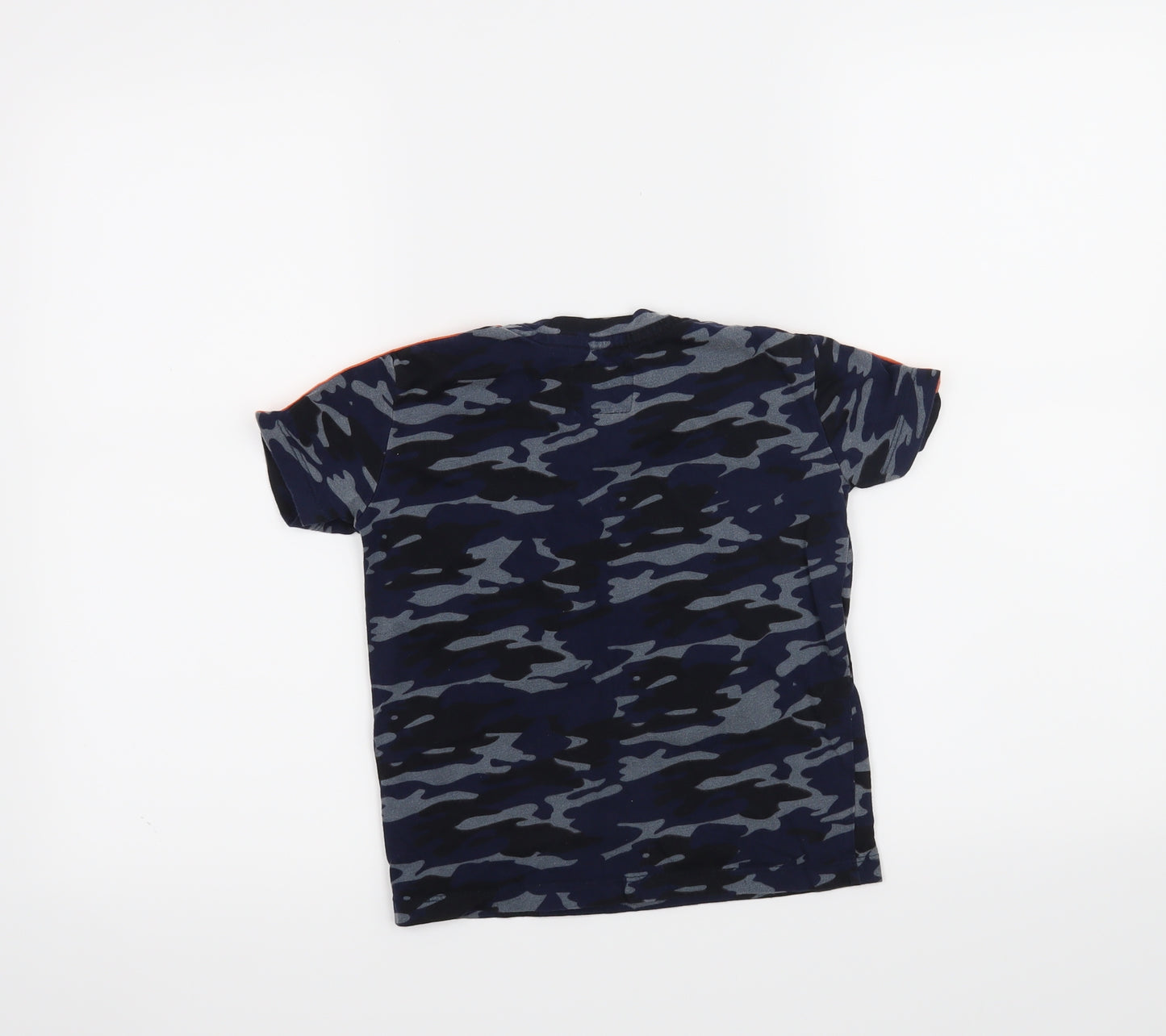 Threadboys Boys Blue Camouflage  Basic T-Shirt Size 5-6 Years