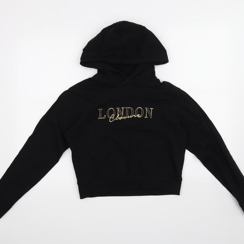 Closure London Girls Black   Pullover Hoodie Size 13-14 Years