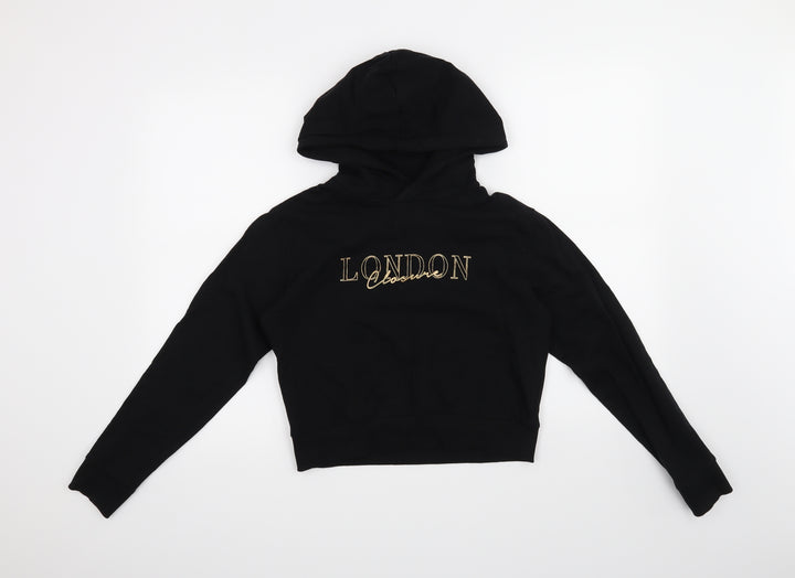 Closure London Girls Black Pullover Hoodie Size 13-14 Years