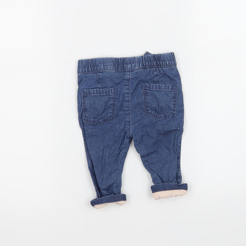 Primark Girls Blue   Cropped Jeans Size 3-6 Months