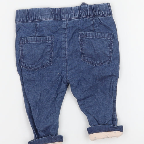 Primark Girls Blue   Cropped Jeans Size 3-6 Months
