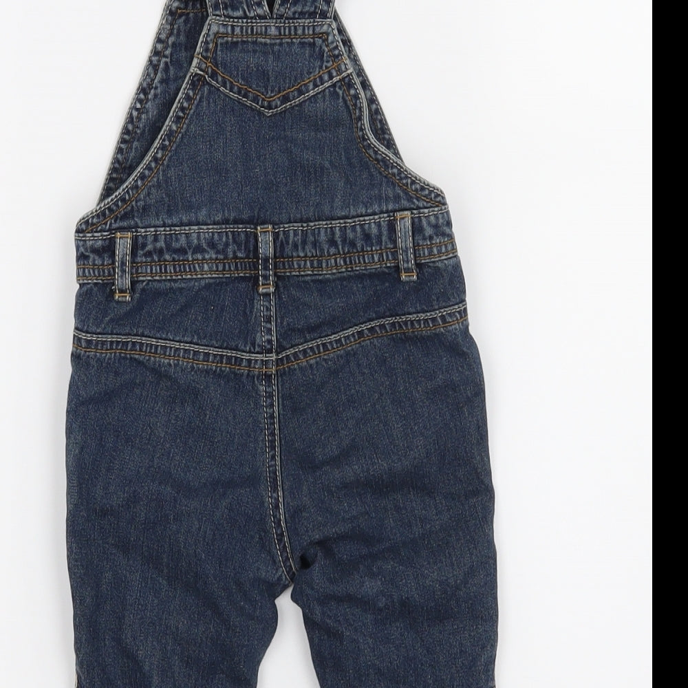 F&F Boys Blue   Dungaree Outfit/Set Size 3-6 Months
