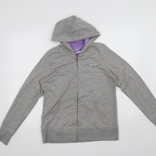 rinkratz Womens Grey   Full Zip Hoodie Size M