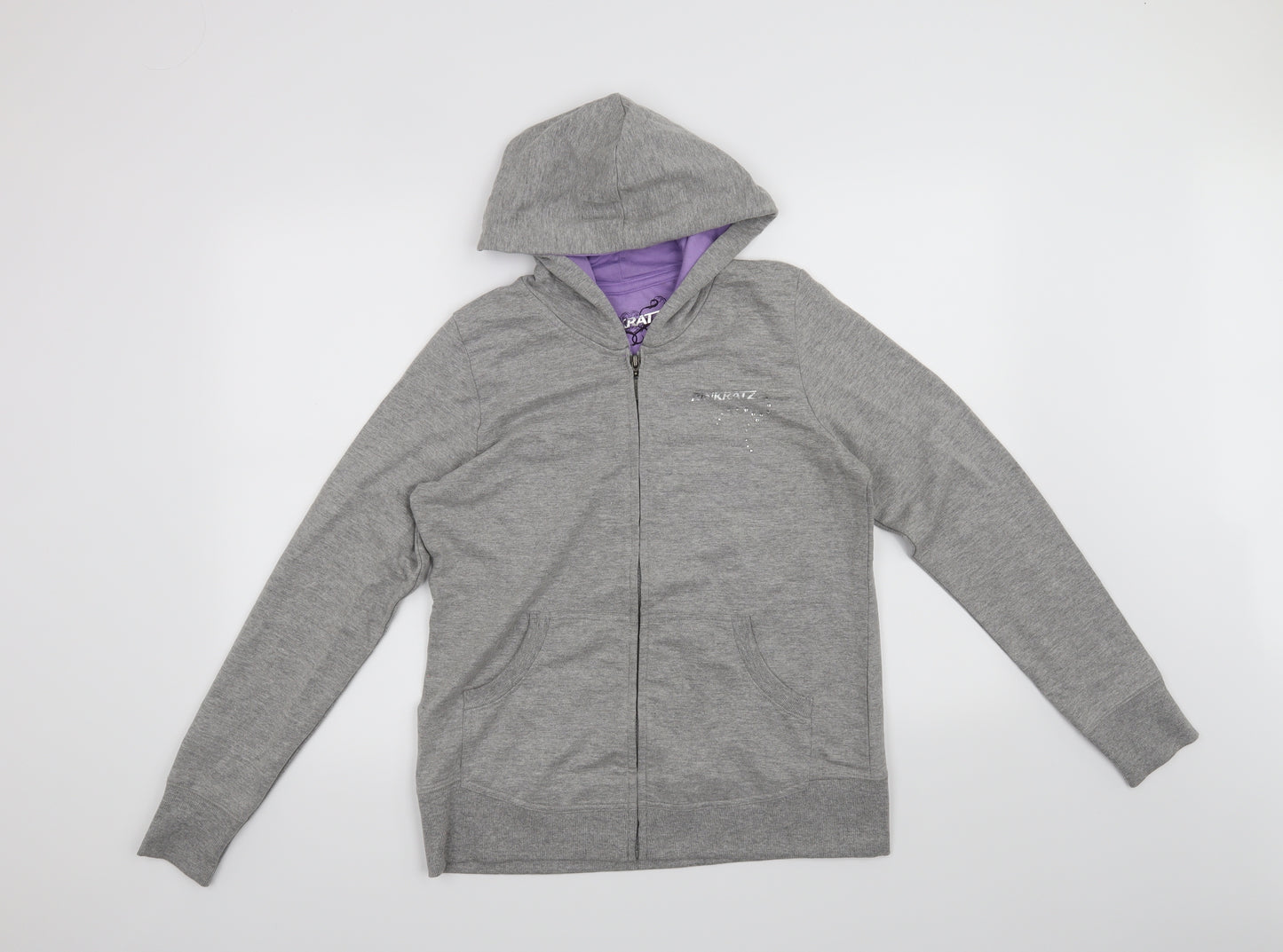 rinkratz Womens Grey   Full Zip Hoodie Size M