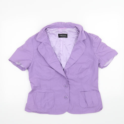 Betty Barclay Womens Purple   Jacket Coat Size M