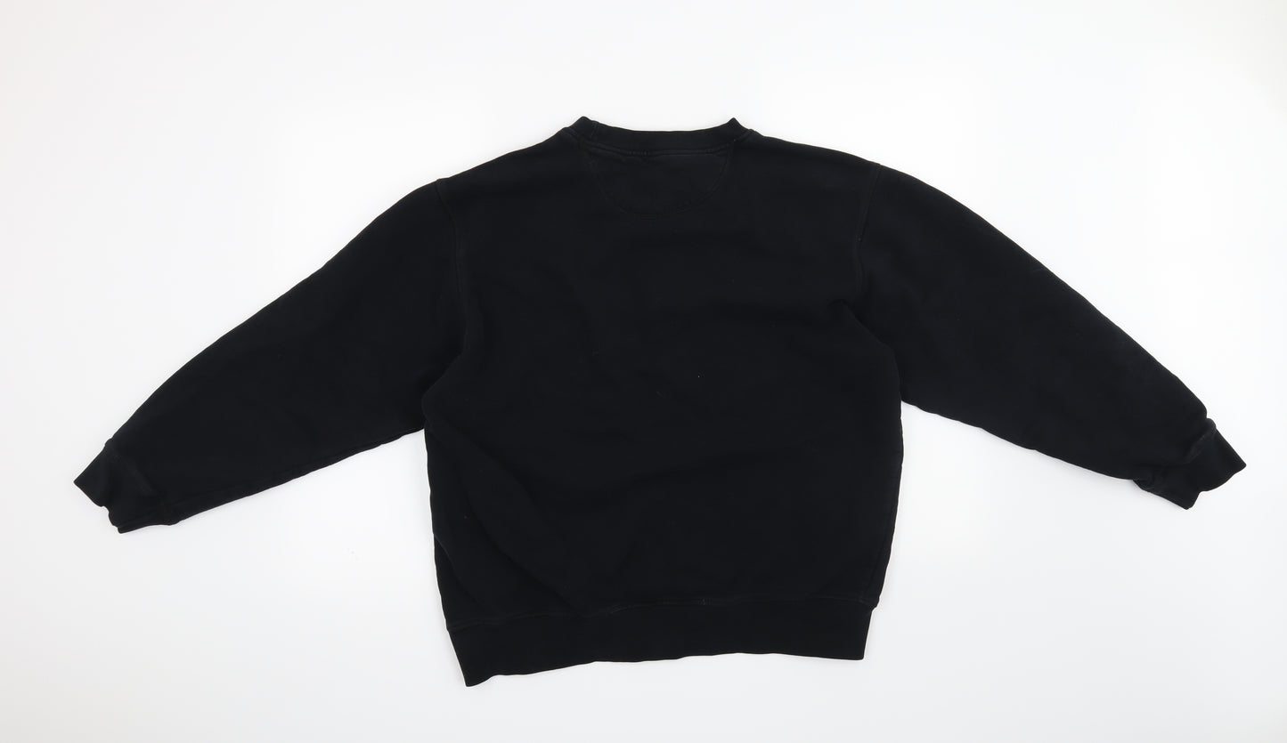 Blue Harbour Mens Black   Pullover Jumper Size L