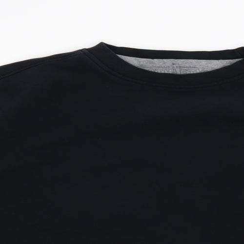Blue Harbour Mens Black   Pullover Jumper Size L