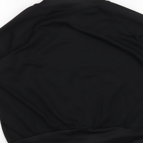adidas Boys Black   Full Zip Sweatshirt Size 11-12 Years