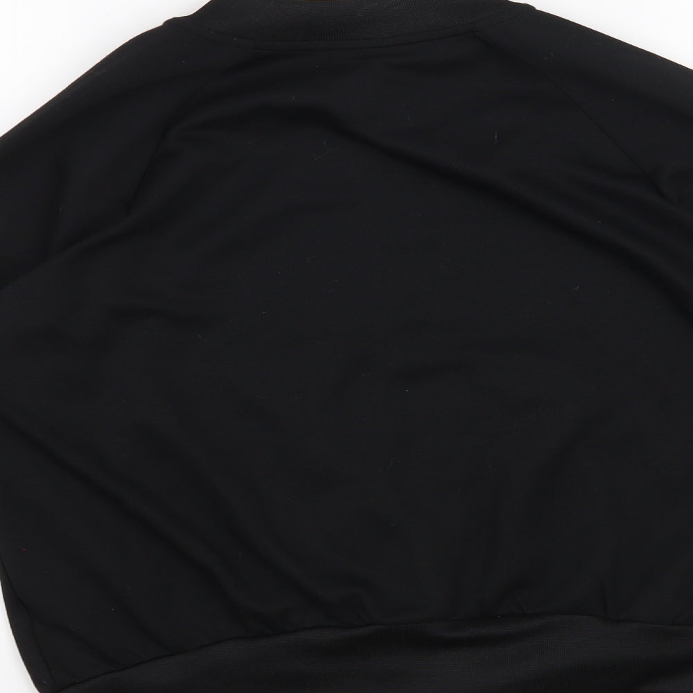 adidas Boys Black   Full Zip Sweatshirt Size 11-12 Years