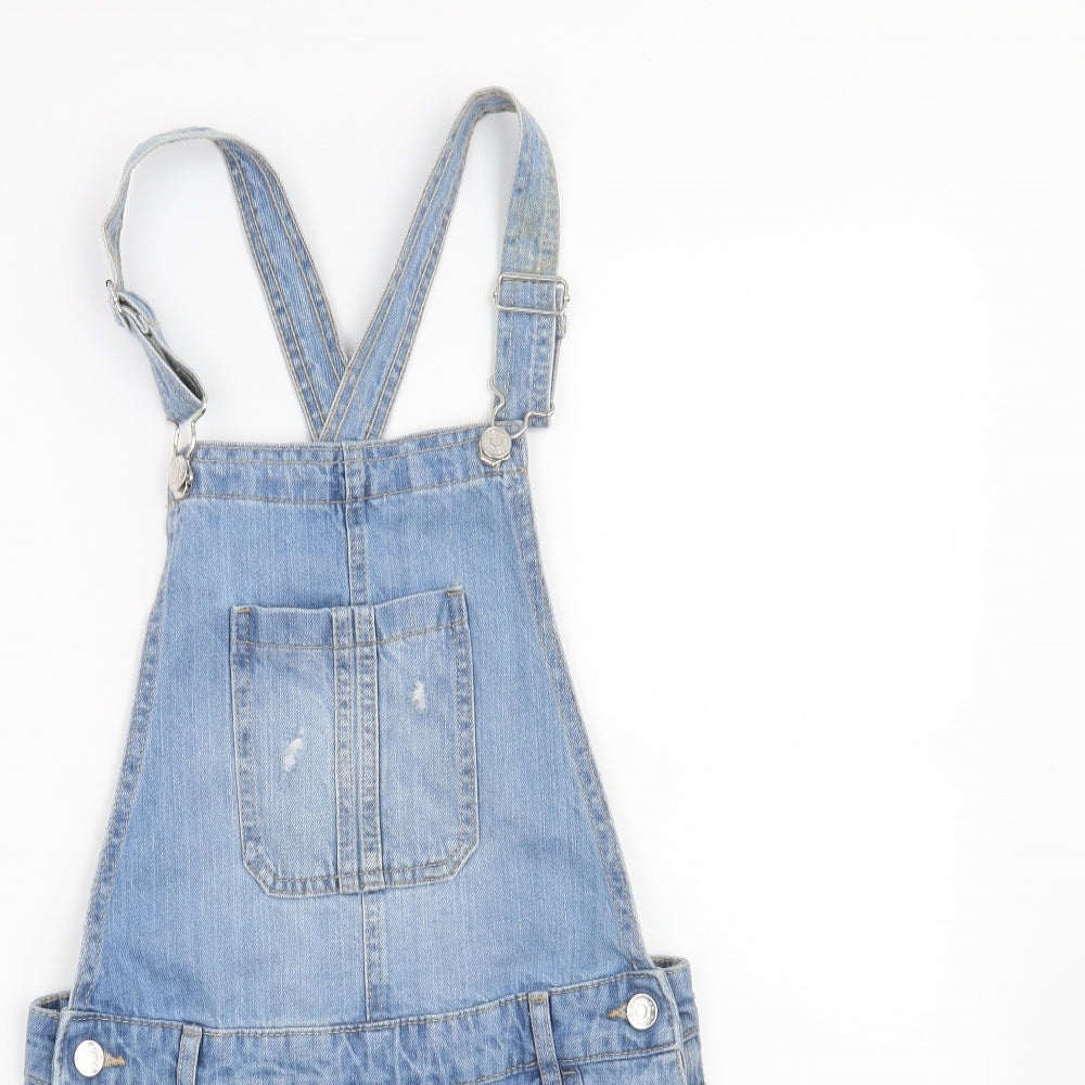 Denim & Co. Girls Blue   Dungaree One-Piece Size 11-12 Years