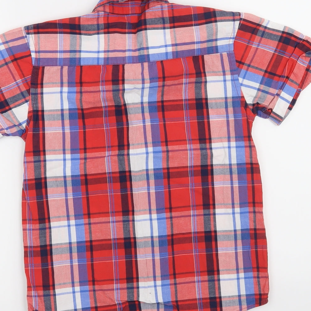 Blue Zoo Boys Red Check  Basic Button-Up Size 10 Years