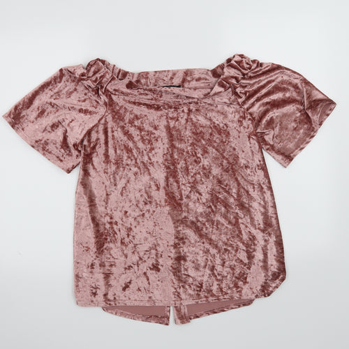 Cameo Rose Womens Pink   Basic Blouse Size 12