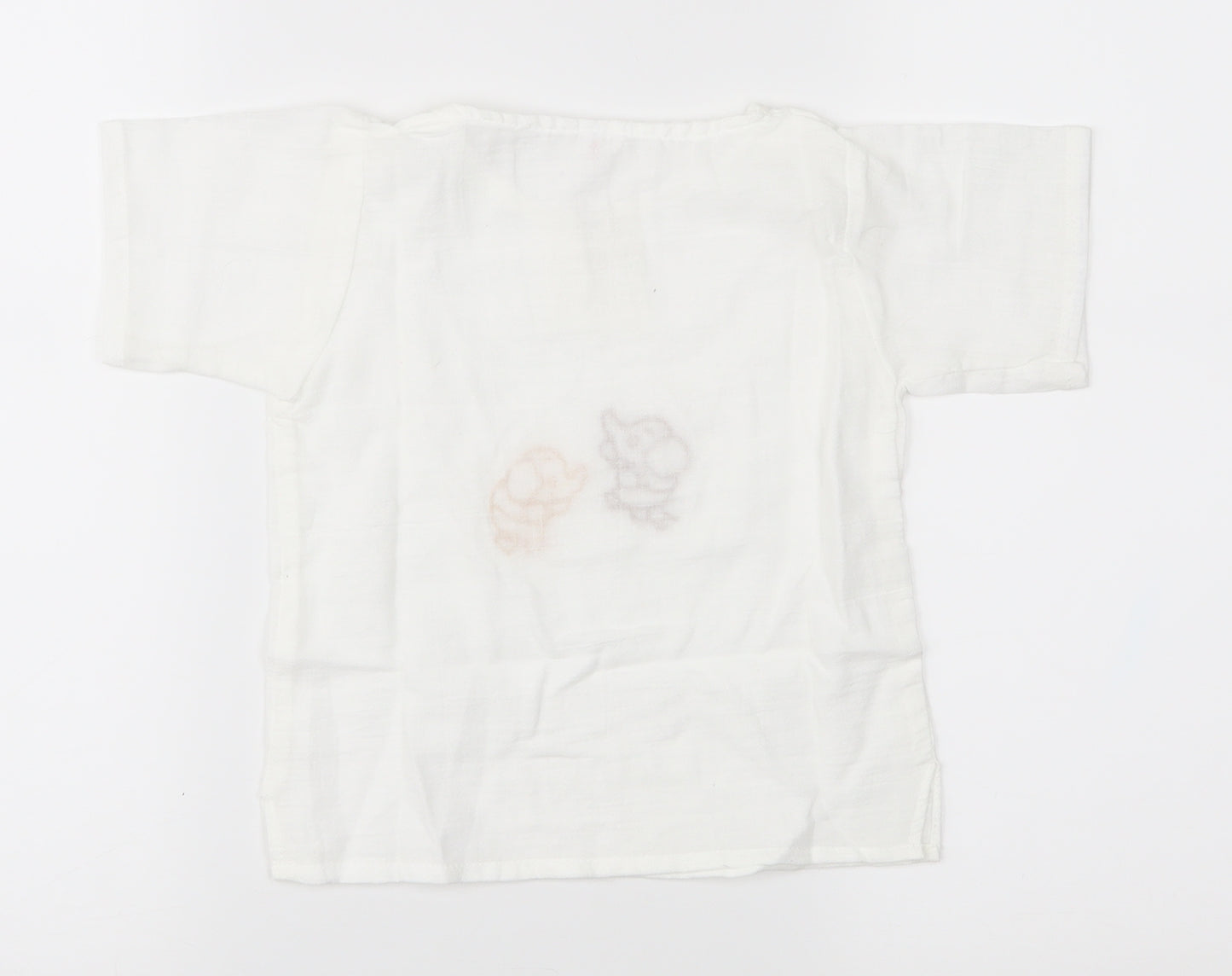Preworn Baby White   Pullover T-Shirt Size 18-24 Months