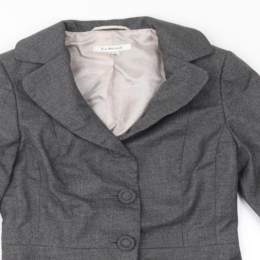 L K Bennet Womens Grey   Jacket Blazer Size 8