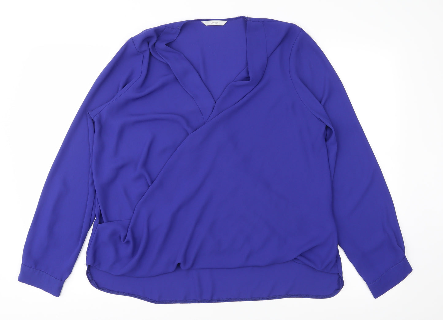 George Womens Blue   Basic Blouse Size 16
