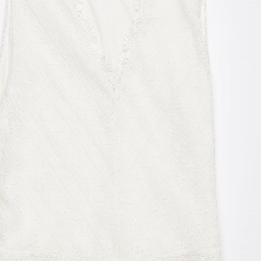 Red Herring Womens White   A-Line  Size 14