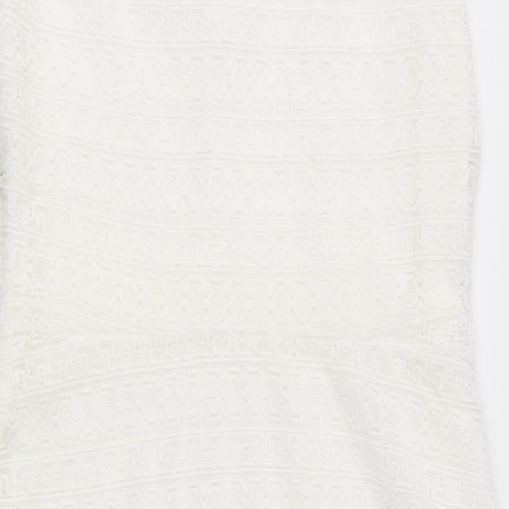 Red Herring Womens White   A-Line  Size 14