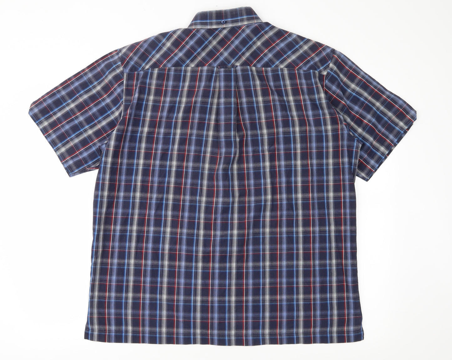 Ben Sherman Mens Blue Plaid   Button-Up Size L