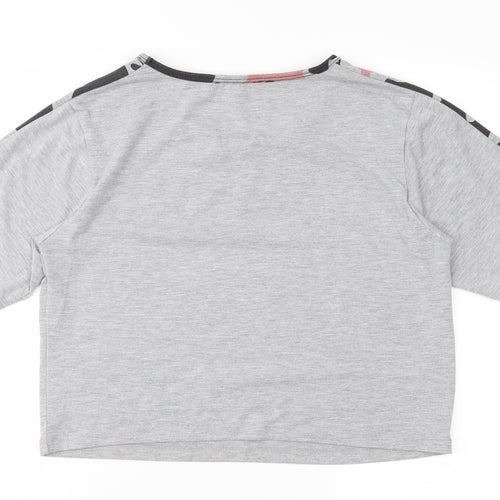 Select Womens Grey   Basic T-Shirt Size M