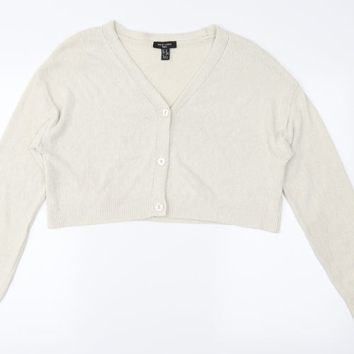 New Look Womens Ivory   Cardigan Jumper Size M