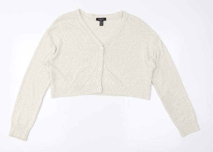 New Look Womens Ivory   Cardigan Jumper Size M