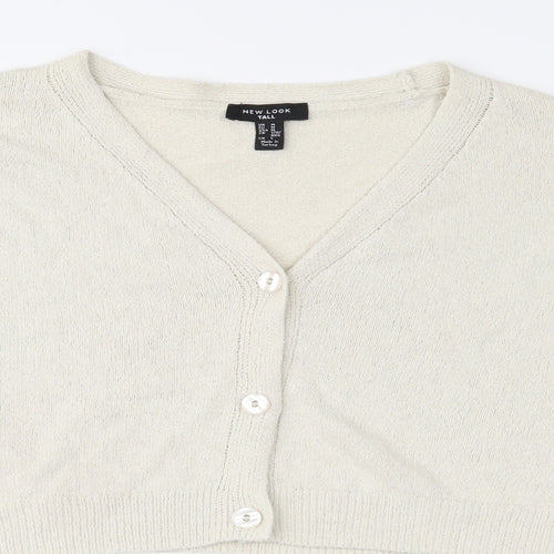 New Look Womens Ivory   Cardigan Jumper Size M