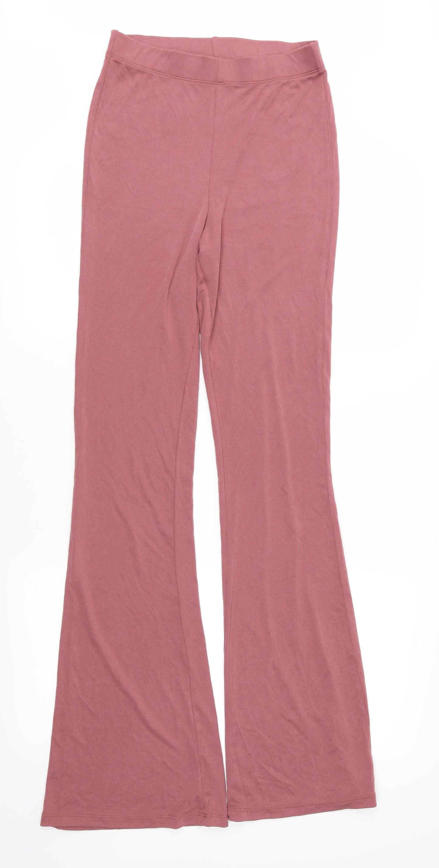 Topshop Womens Pink   Trousers  Size 8 L32 in