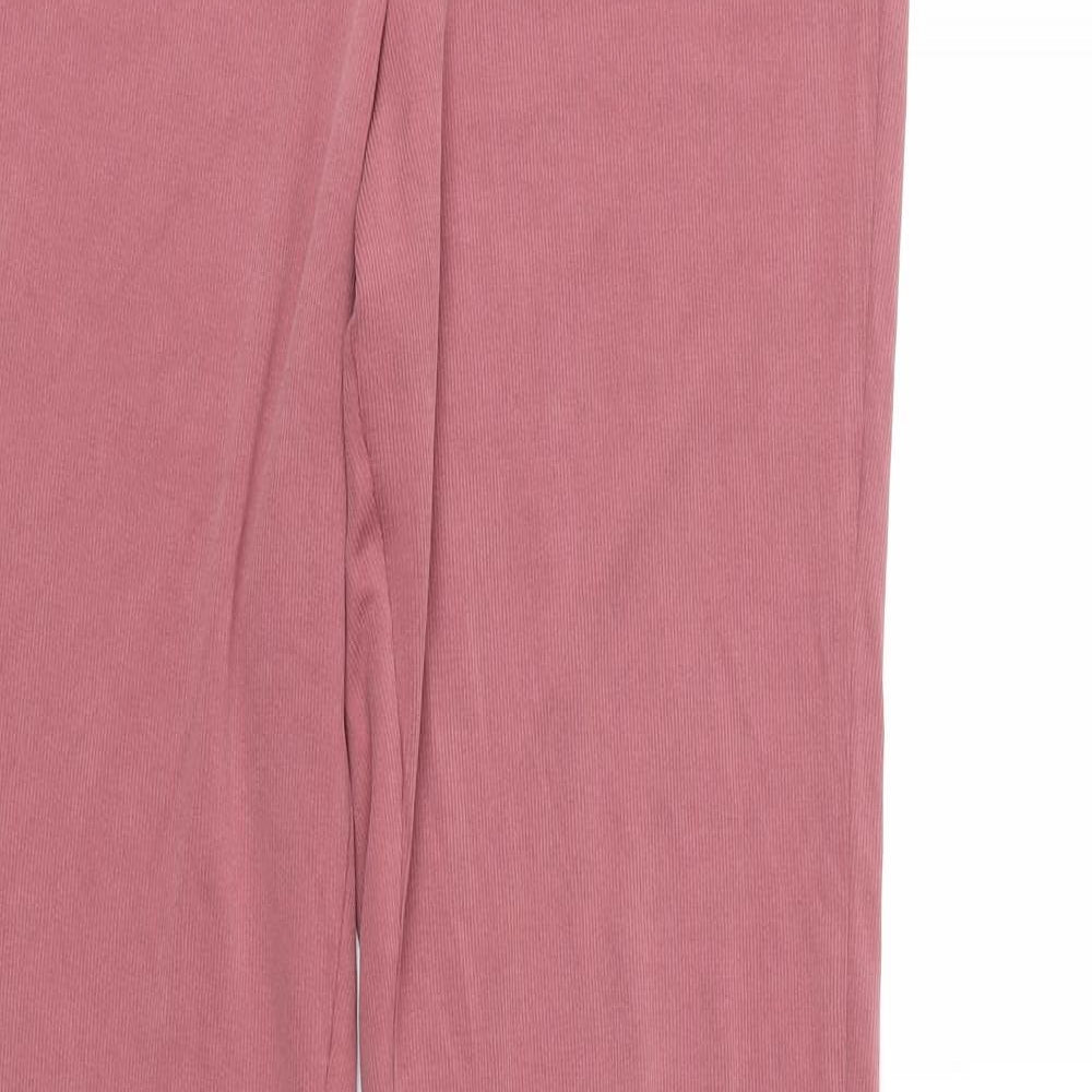 Topshop Womens Pink   Trousers  Size 8 L32 in