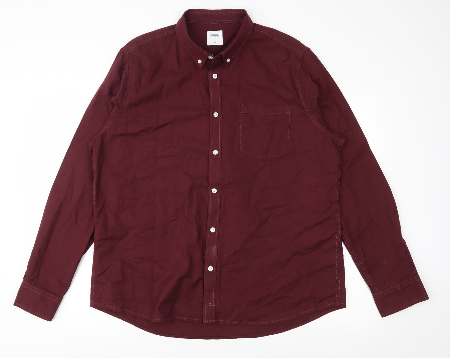 Burton Mens Red    Button-Up Size XL