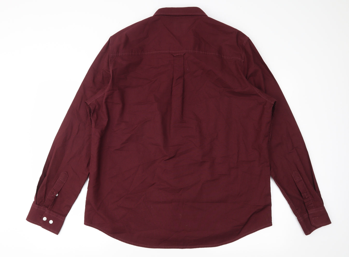 Burton Mens Red    Button-Up Size XL