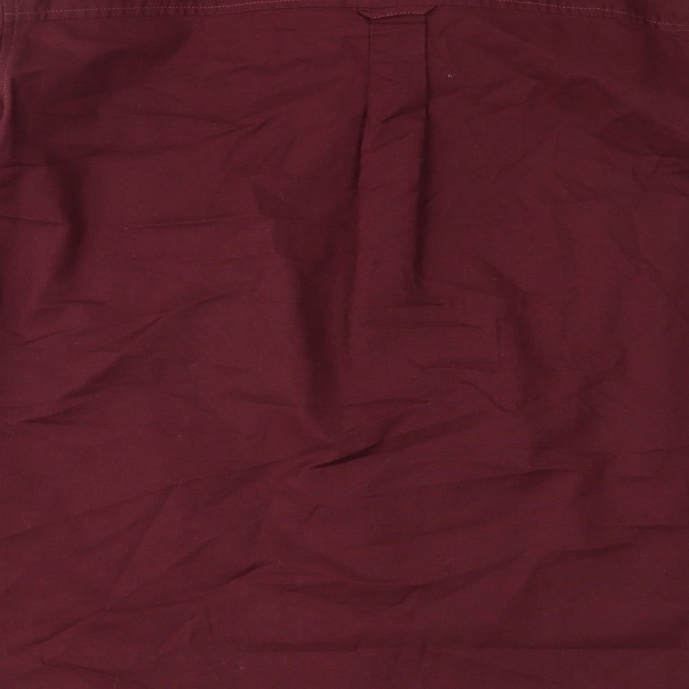 Burton Mens Red    Button-Up Size XL