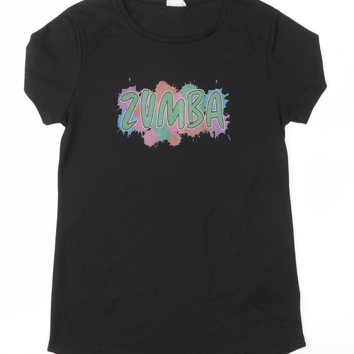 Zumba Womens Black   Basic T-Shirt Size XS