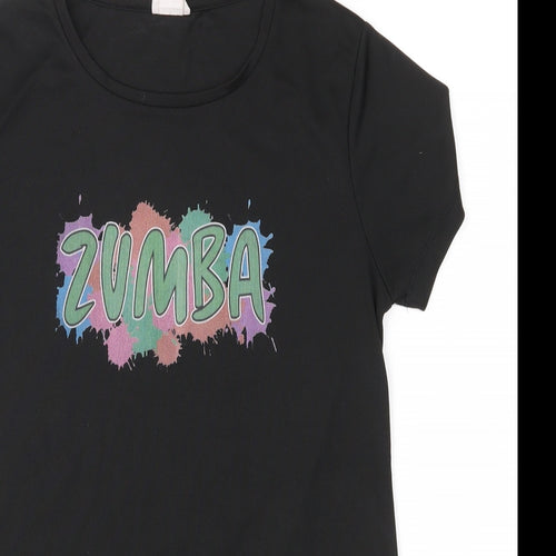 Zumba Womens Black   Basic T-Shirt Size XS