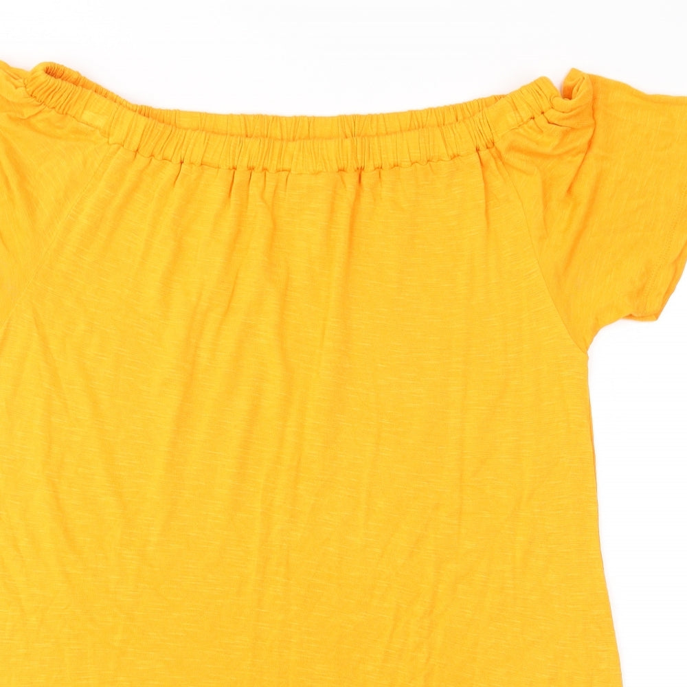 George Womens Orange   Basic Blouse Size 14