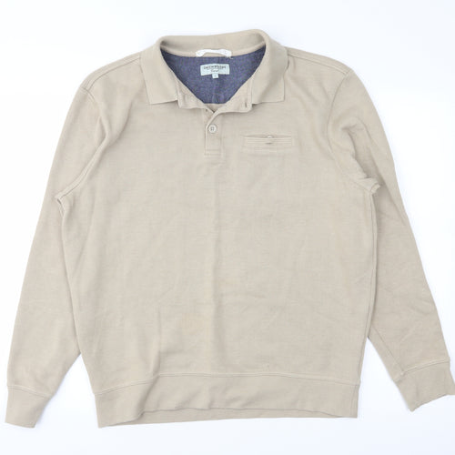 greenwoods Mens Beige    Button-Up Size L