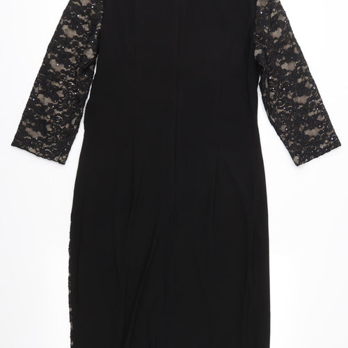 R&M Richards Womens Black   Bodycon  Size 12