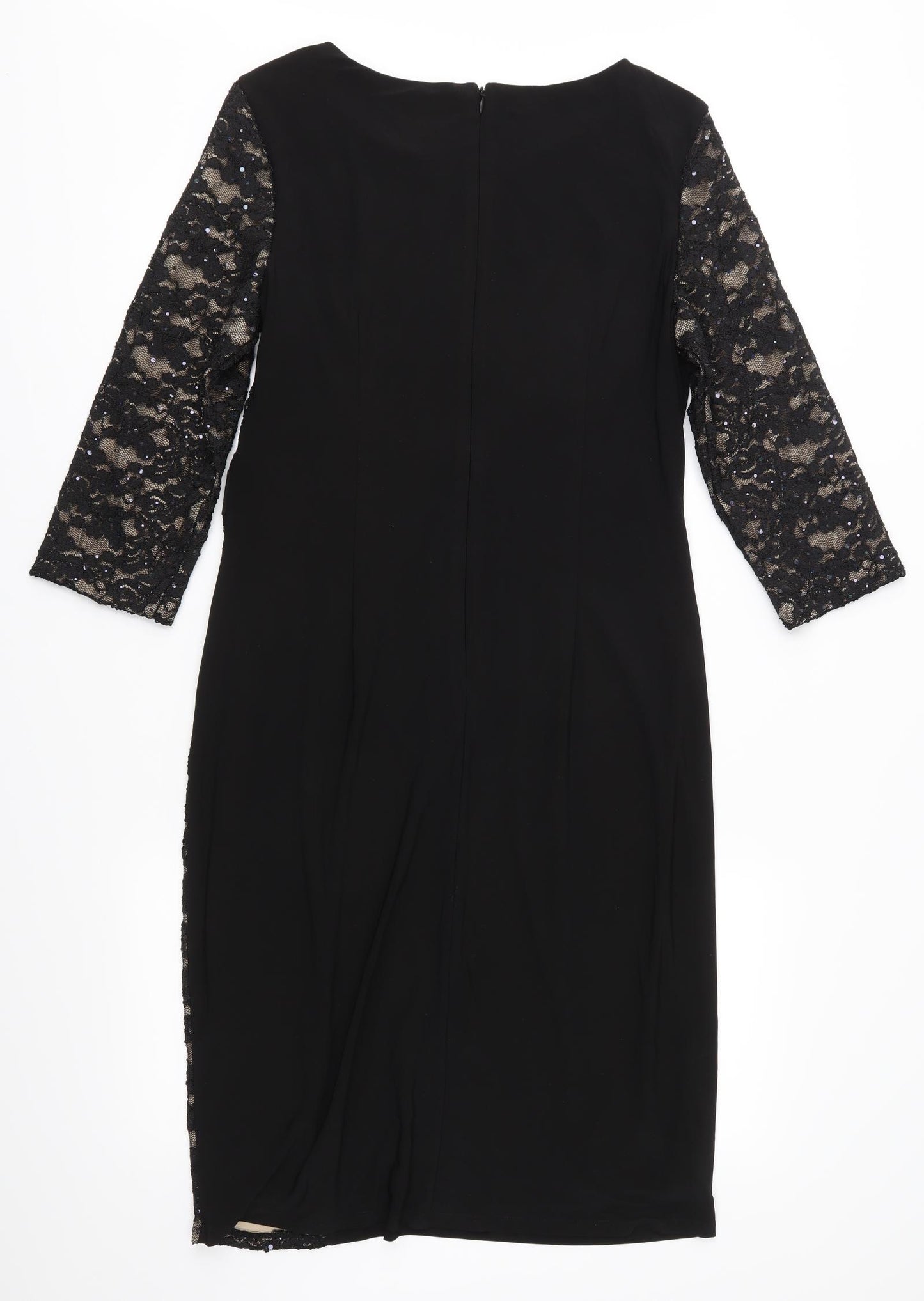 R&M Richards Womens Black   Bodycon  Size 12