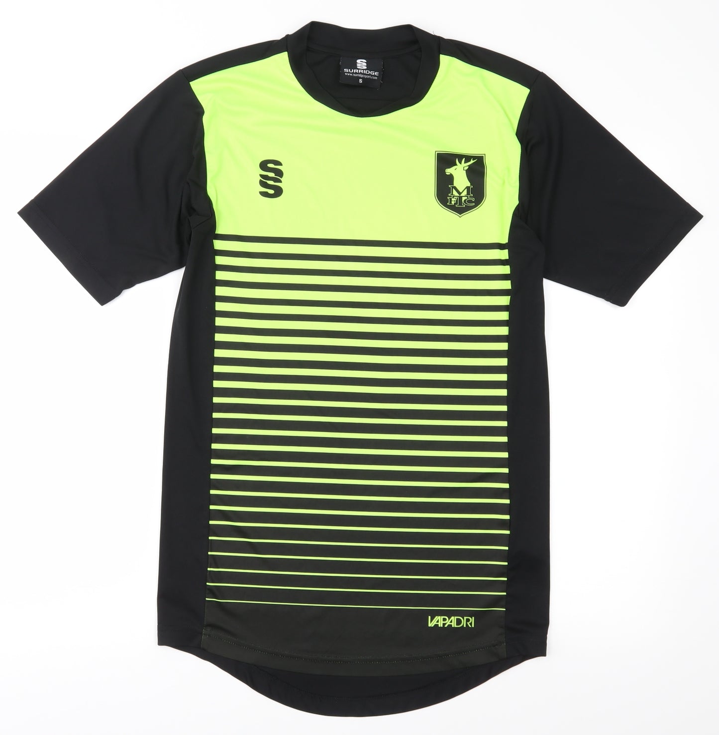 Surridge Mens Black Striped   T-Shirt Size S