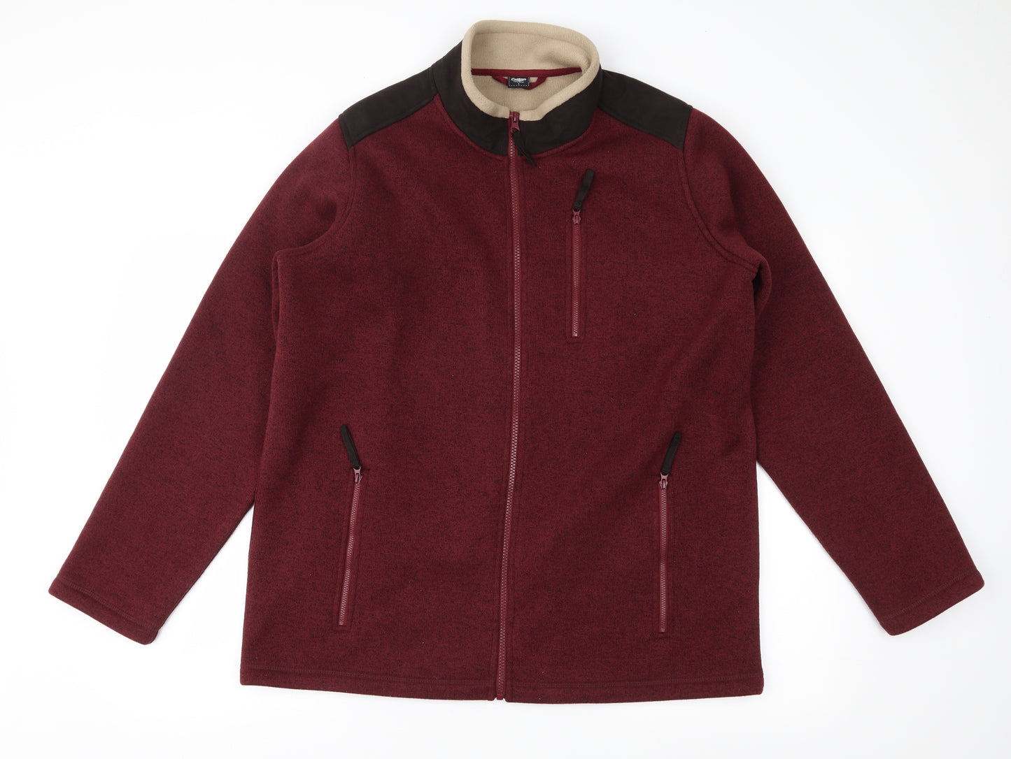 Cotton Traders Mens Red   Jacket Coatigan Size L