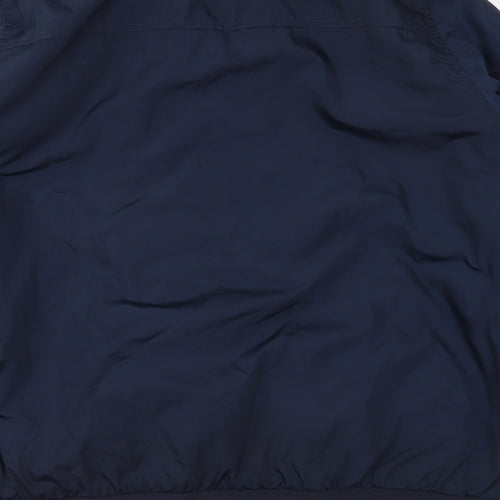 Primark Mens Blue   Bomber Jacket Jacket Size L  - Detachable fur collar`