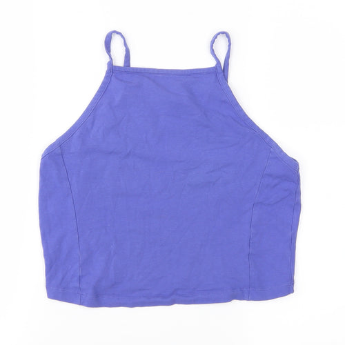 Miss Selfridge Womens Blue   Cropped Tank Size 10