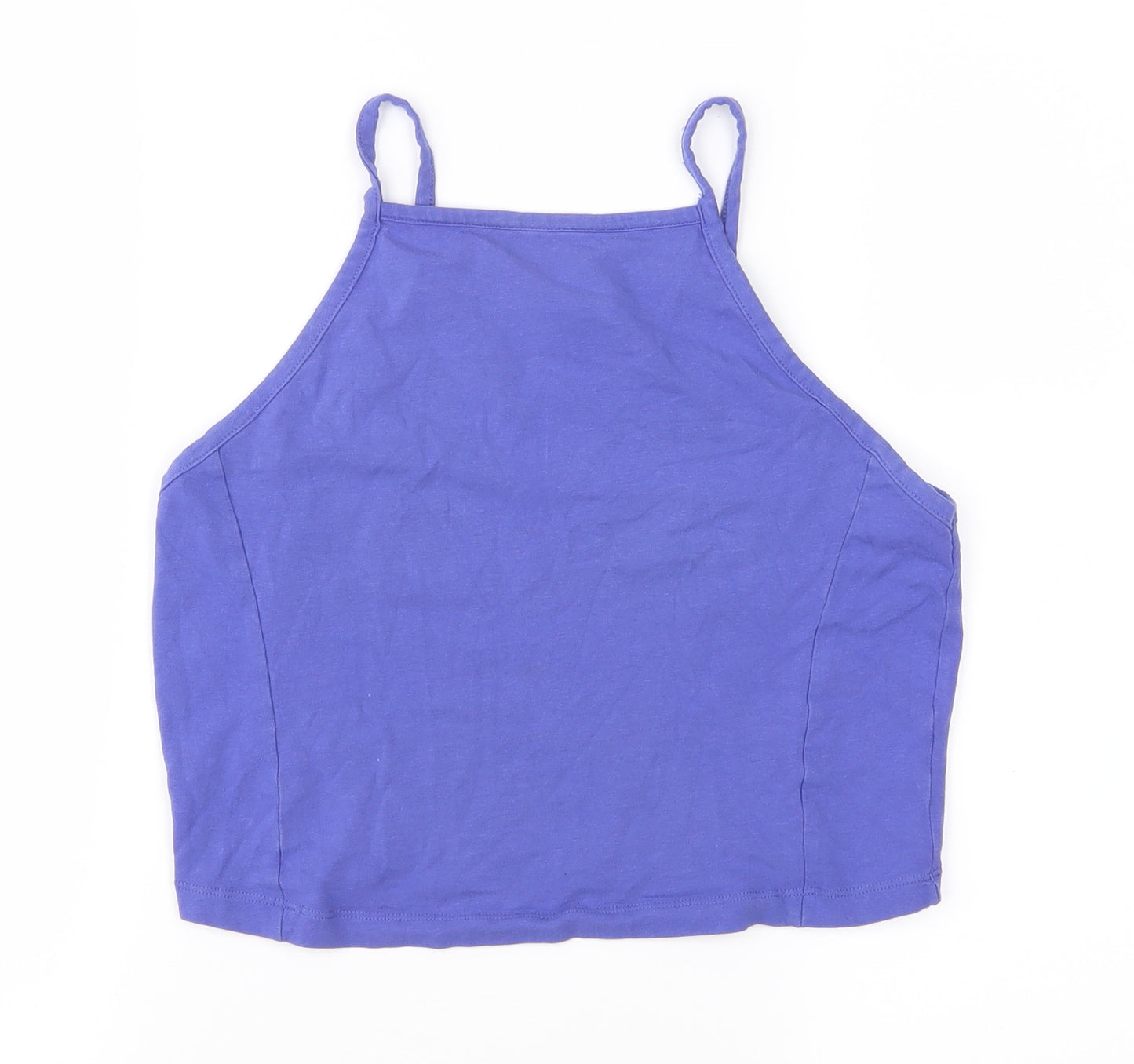 Miss Selfridge Womens Blue   Cropped Tank Size 10