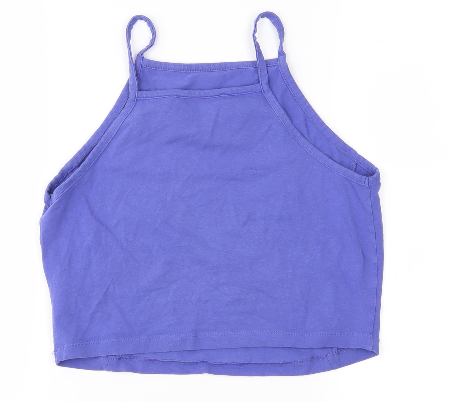 Miss Selfridge Womens Blue   Cropped Tank Size 10