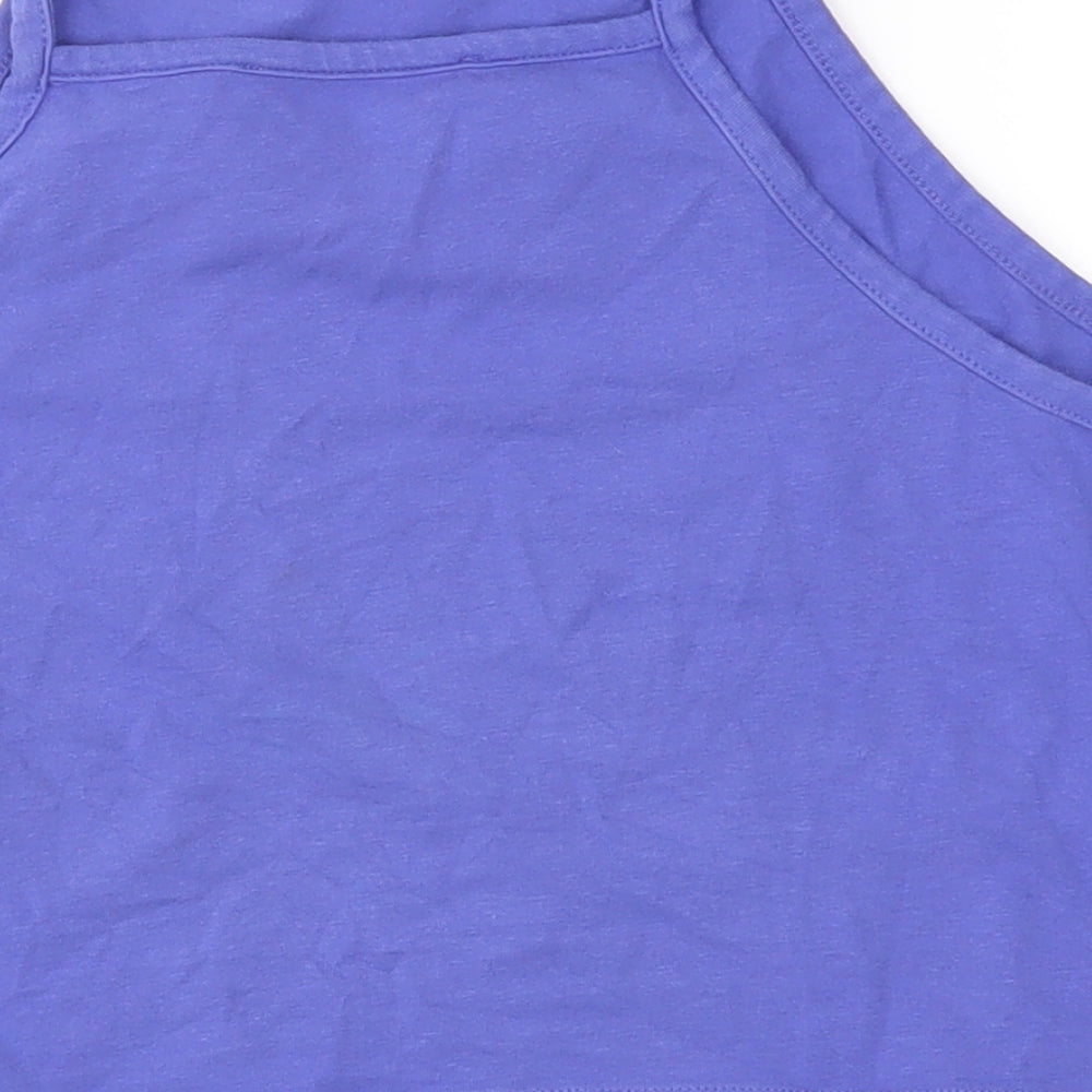 Miss Selfridge Womens Blue   Cropped Tank Size 10