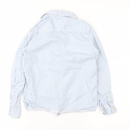 H&M Boys Blue Striped  Basic Button-Up Size 8-9 Years