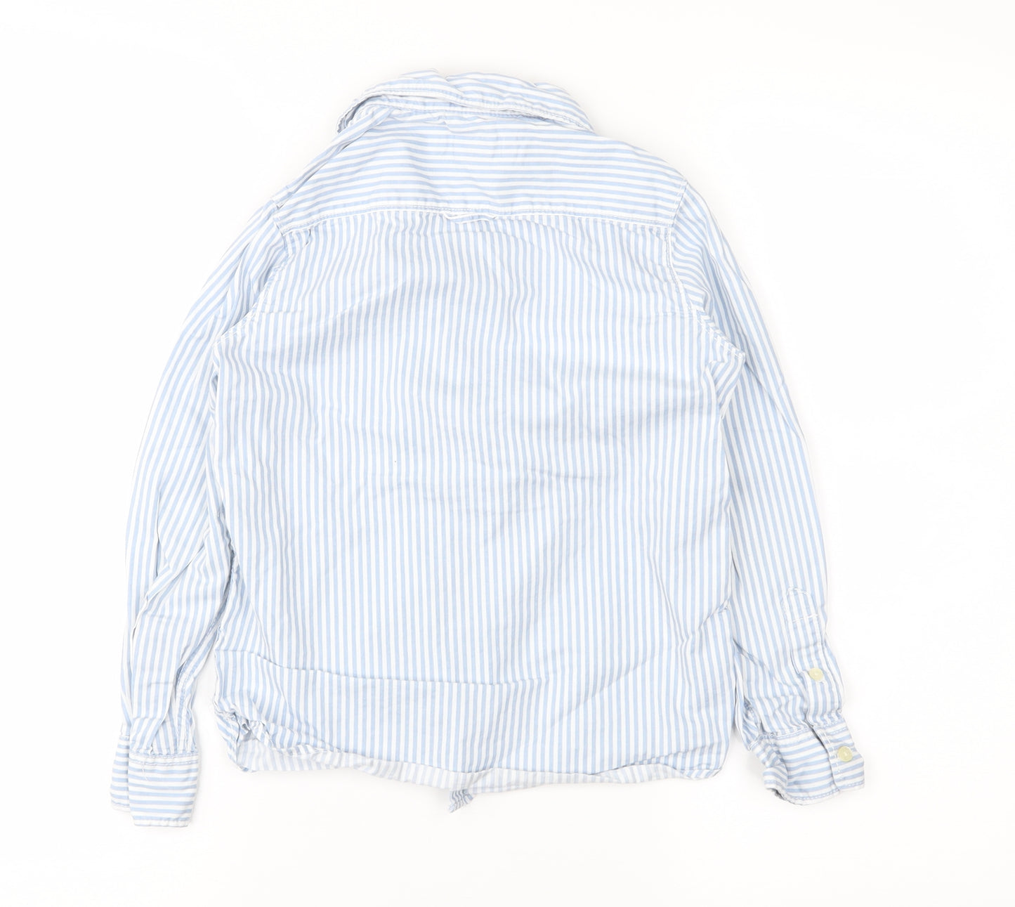 H&M Boys Blue Striped  Basic Button-Up Size 8-9 Years
