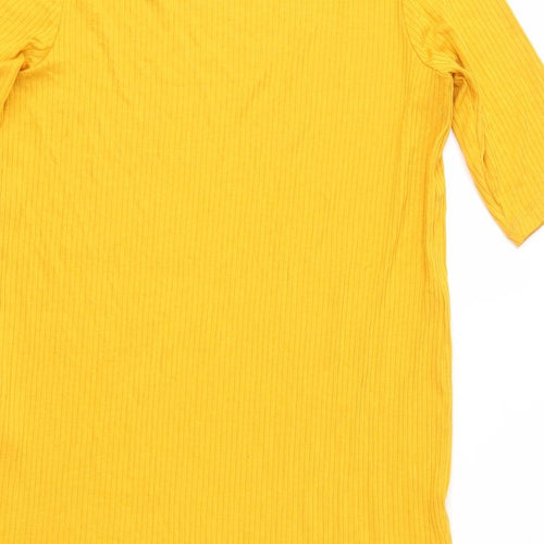 F&F Womens Orange   Basic T-Shirt Size 8