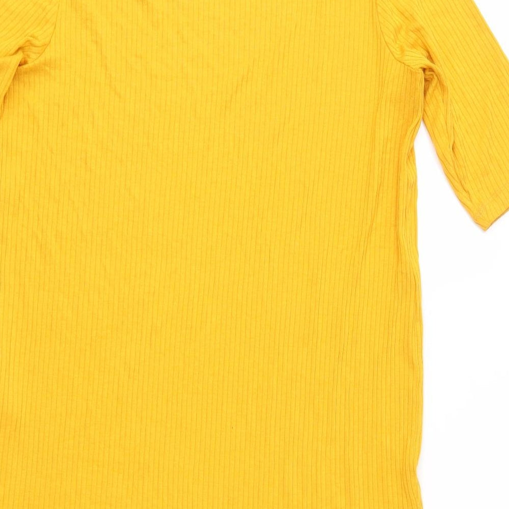 F&F Womens Orange   Basic T-Shirt Size 8