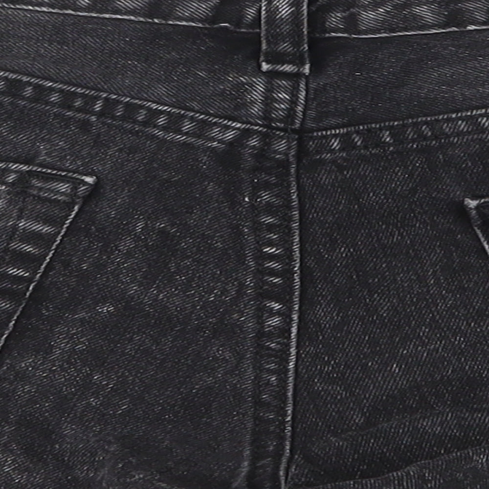 Denim & Co. Womens Black   Cut-Off Shorts Size 10